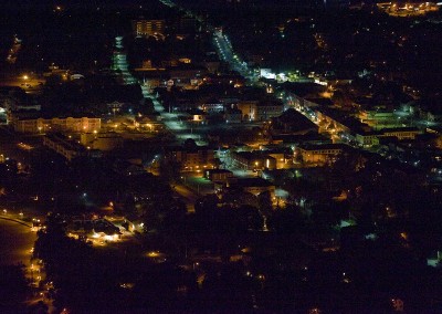 night view of downtown Cobourg